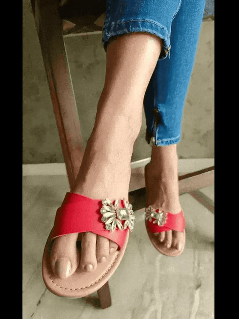 Red Brooch Flats - cunei